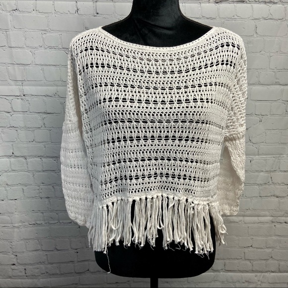 Victoria’s Secret Cashmere Blend Fringe Sweater - Picture 1 of 6